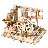 Robotime DIY 3D Wooden Puzzle Marble Run Assembly Model Building Block Stem Toy For Kids Adult